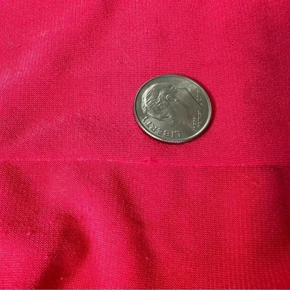 Dana Buchman Women’s Top Blouse Large Pink Short Sleeve Button Down Pockets - Picture 10 of 10